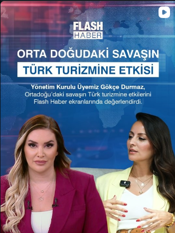 Orta Doğu’daki gelişmelerin Türk turizmine etkilerini ele aldığımız “Flash Haber” canlı yayınımızı başarıyla gerçekleştirdik.