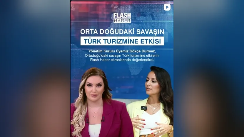 Orta Doğu’daki gelişmelerin Türk turizmine etkilerini ele aldığımız “Flash Haber” canlı yayınımızı başarıyla gerçekleştirdik.