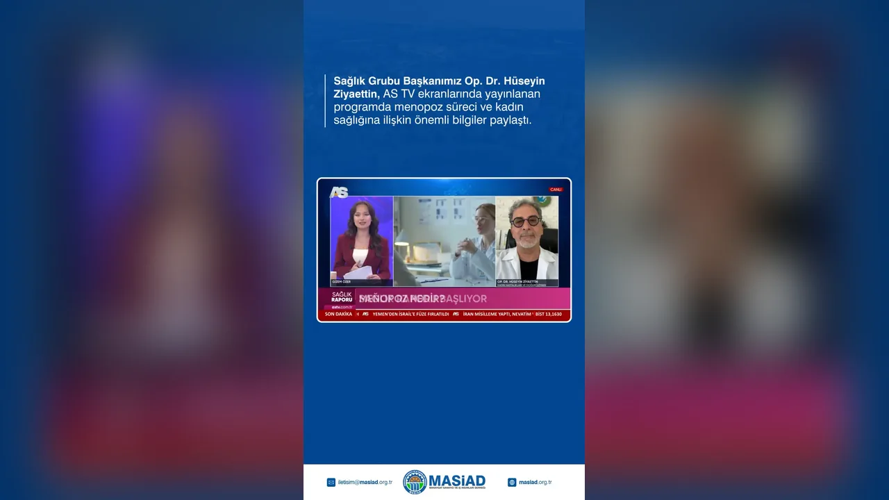 Sağlık Grubu Başkanımız Op. Dr. Hüseyin Ziyaettin AS TV'de Kadın Sağlığını Anlattı