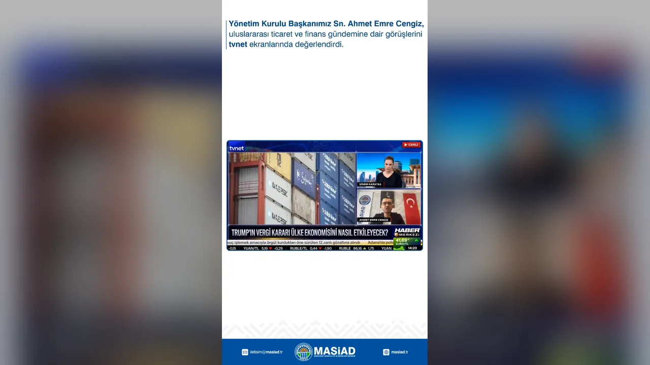 MASİAD Yönetim Kurulu Başkanımız Sayın Ahmet Emre Cengiz