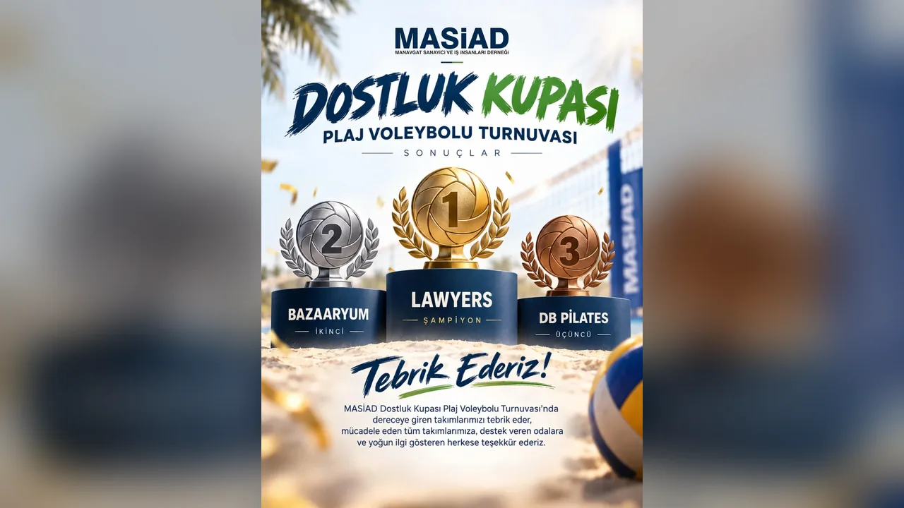 1. Geleneksel MASİAD Dostluk Kupası Plaj Voleybolu Turnuvamızı Tamamladık