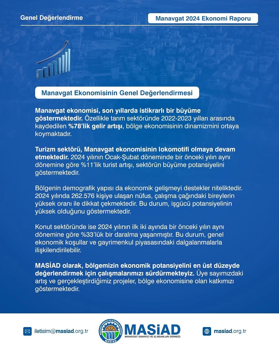 Manavgat Ekonomi Raporu 2024 yayında!