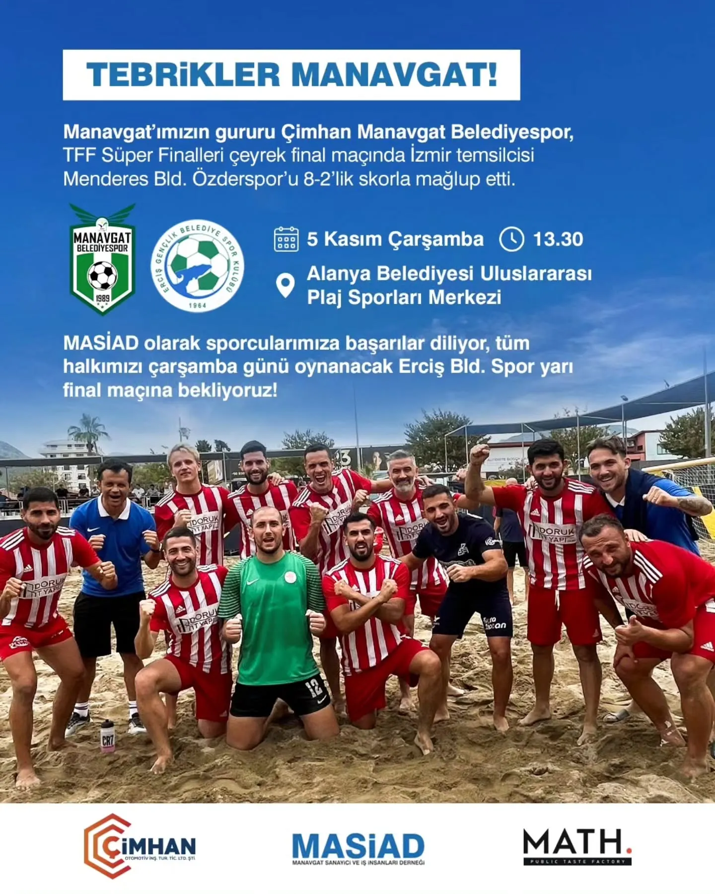 TEBRİKLER MANAVGAT!