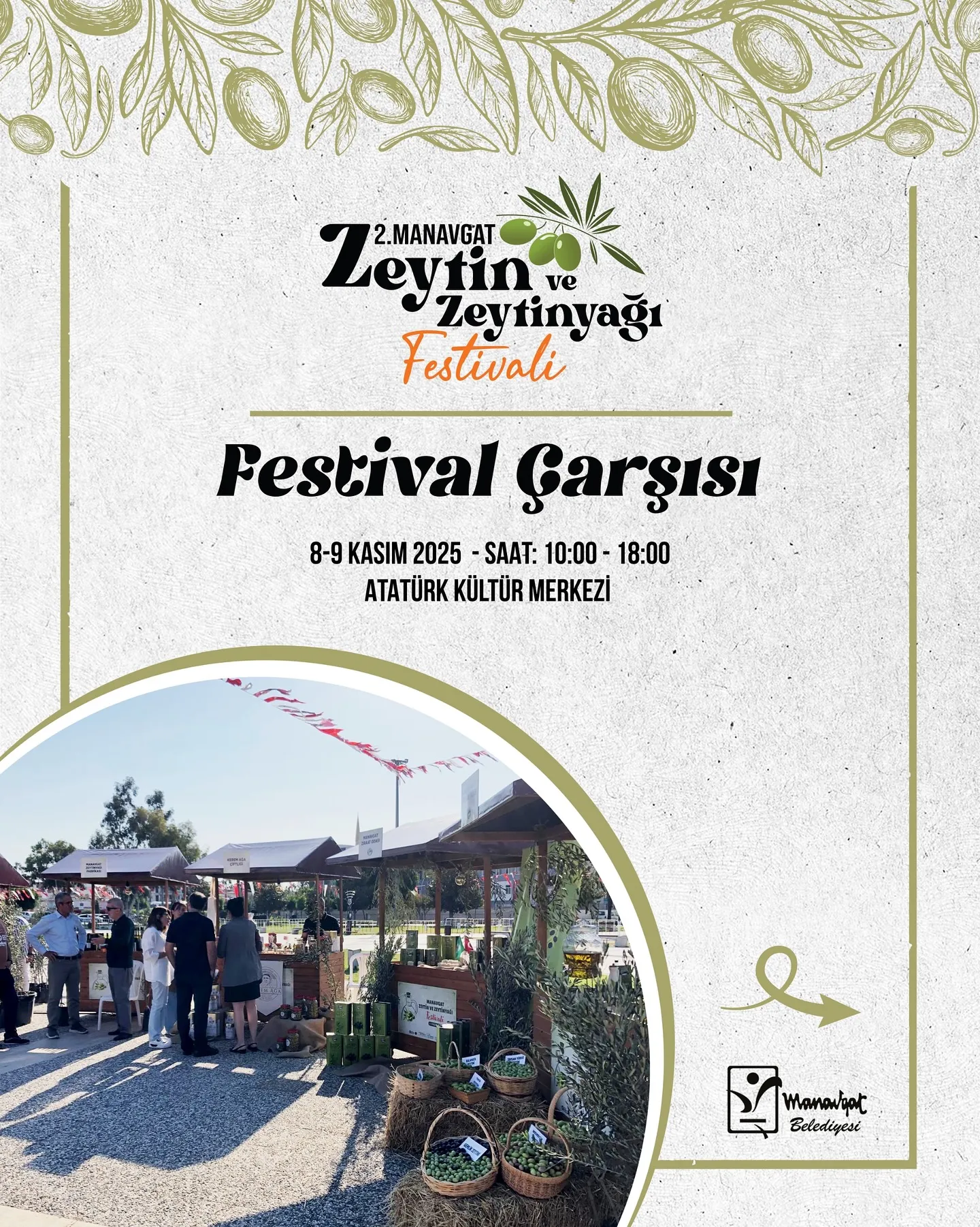 2. Manavgat Zeytin ve Zeytinyağı Festivalimiz Başlıyor!