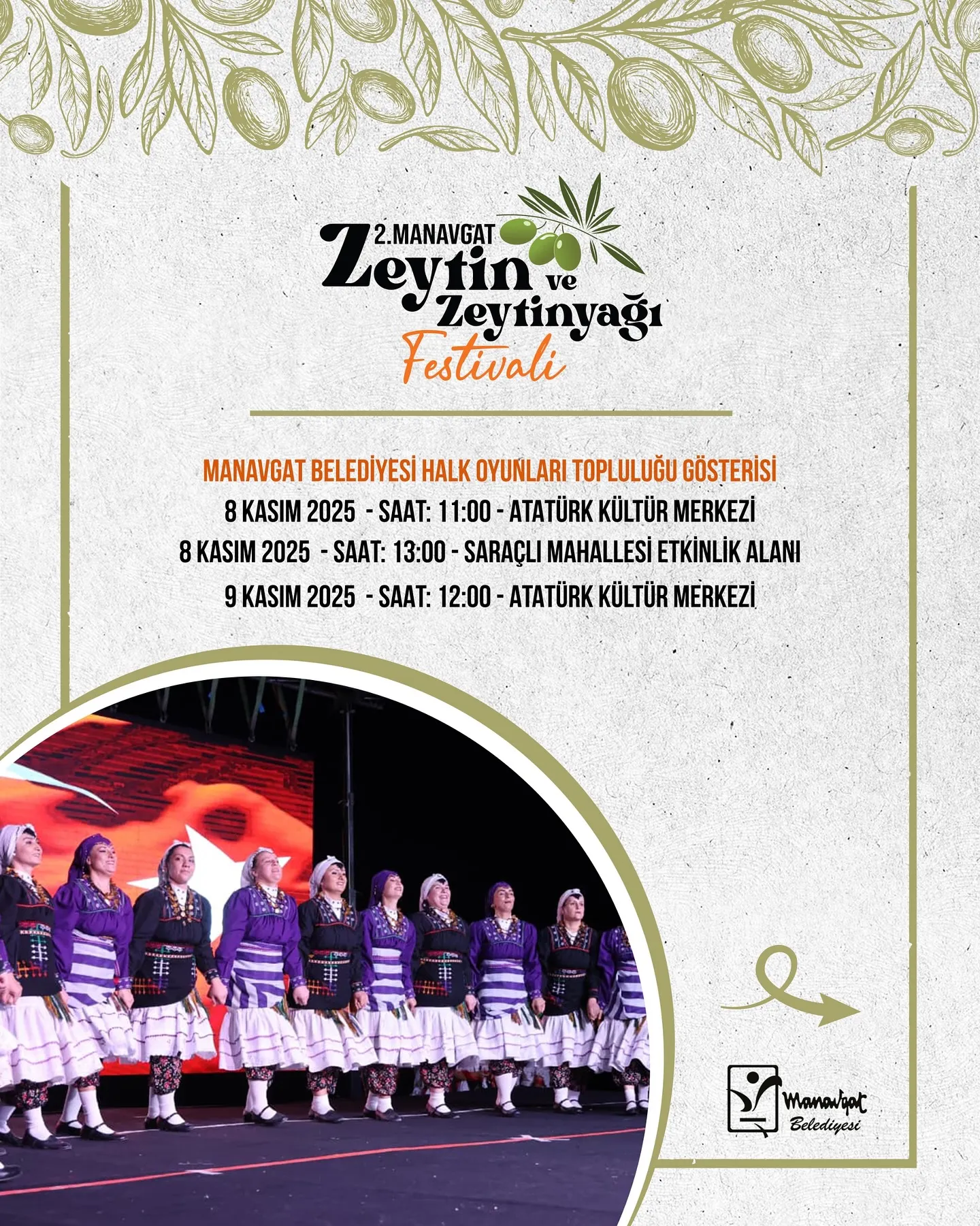 2. Manavgat Zeytin ve Zeytinyağı Festivalimiz Başlıyor!