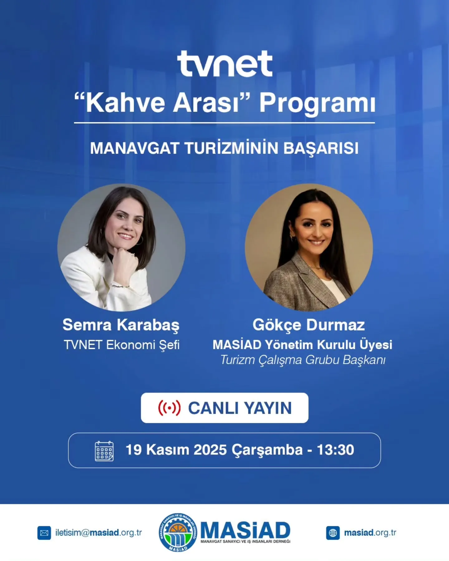 TVNET – “Kahve Arası” Programında Manavgat Turizmi