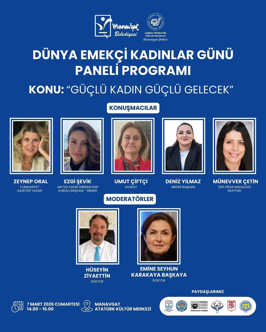 Manavgat Belediyesi ve Çağdaş Yaşamı Destekleme Derneği Manavgat Şubesi işbirliğiyle