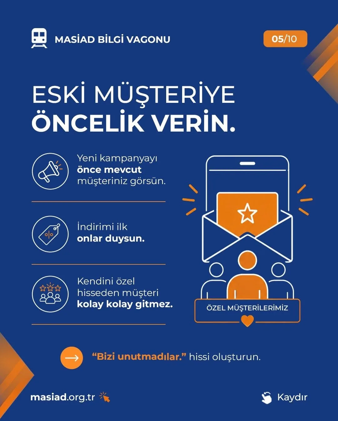 MASİAD Bilgi Vagonu Yeni Durağında: Müşteri Sadakati