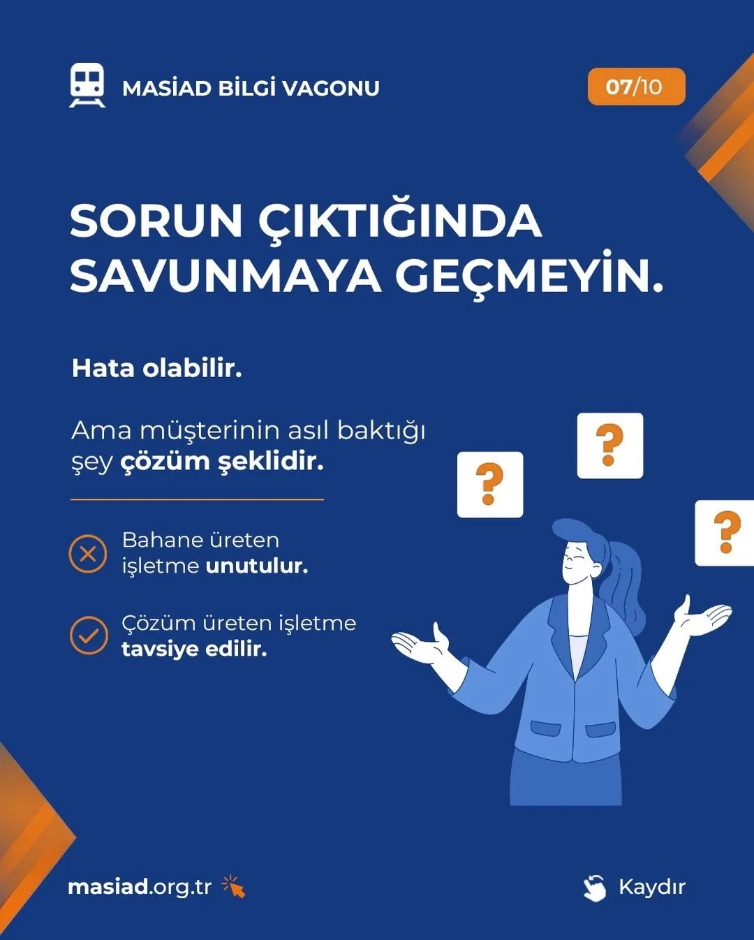 MASİAD Bilgi Vagonu Yeni Durağında: Müşteri Sadakati