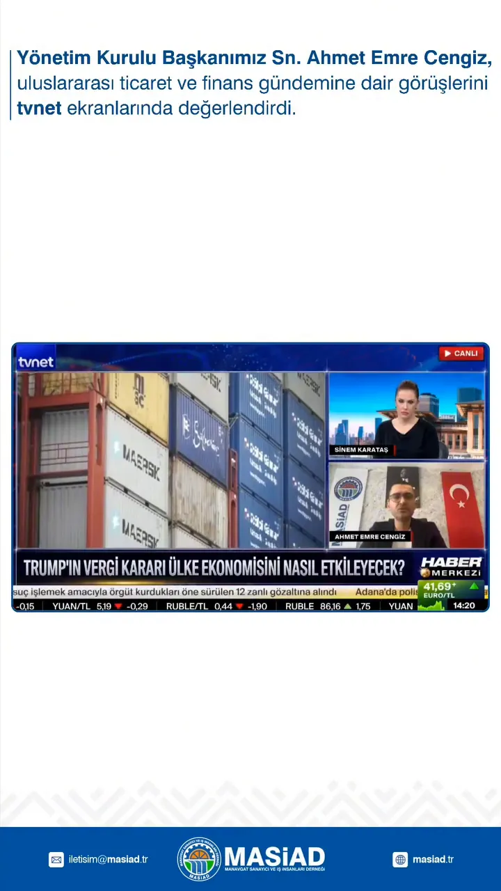 MASİAD Yönetim Kurulu Başkanımız Sayın Ahmet Emre Cengiz